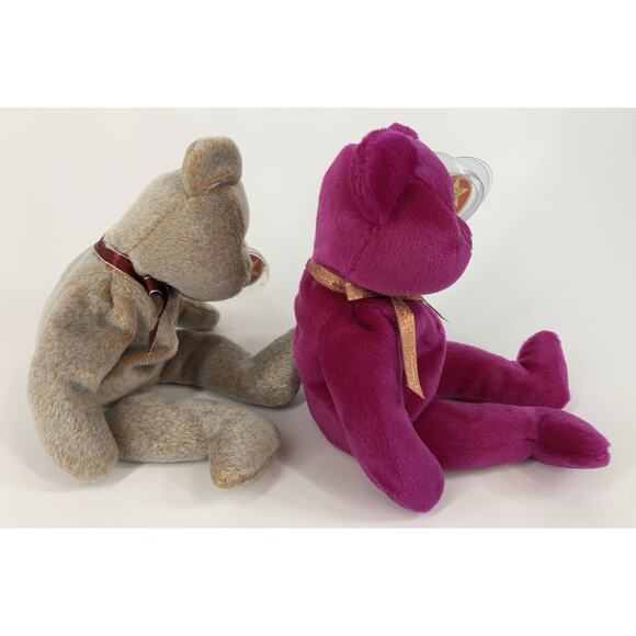 Ty Beanie Babies Bundle (2pcs) 1999 Signature Bear And Millennium Bear - Picture 4 of 14
